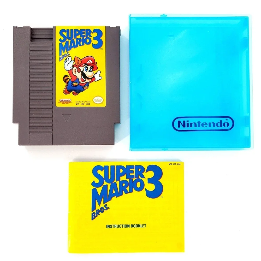 Super Mario Bros. 3 Left Bros Nintendo NES Authentic w/ Manual & Case Tested